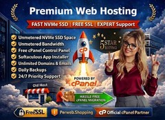 Premium Web Hosting – 🌟Unlimited SSD | Secure SSL | 24/7 Best Support $14.99/Yr