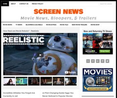 [NEW DESIGN] * MOVIE & TV NEWS * website business for sale w/ AUTOMATIC CONTENT