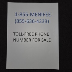 Toll Free Vanity Number 855-MENIFEE ideal for atty real estate agent California