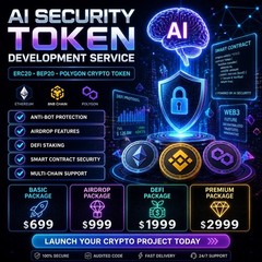 Secure AI-Driven Token Development Solutions | ERC20, BEP20 & Polygon