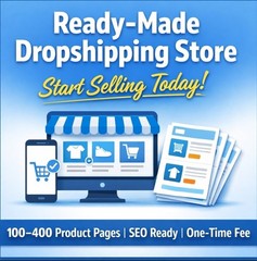 Ready-Made Dropshipping Website | Affordable, FREE hosting, SEO