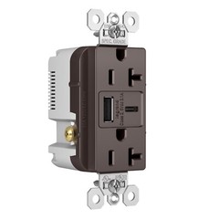 Pass & Seymour SPEC GRADE TYPE A/C USB CHARGING RECEPTACLE – BROWN