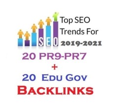 20 PR9-PR7 + 20 EDU – GOV Backlinks From Authority Domains ! Perfect SEO !