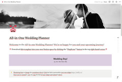 Ultimate All-in-One Digital Wedding Planner Template for Notion, Aesthetic