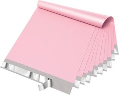 50 Pack Poly Mailers 14.5×19 Shipping Bags Self Seal Waterproof Light Pink