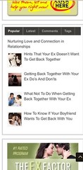 Get Your Ex Back WordPress Ready Made Blog