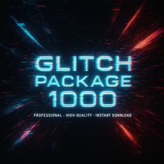 Glitch Package 1000 – Professional Digital Visual Effects Collection