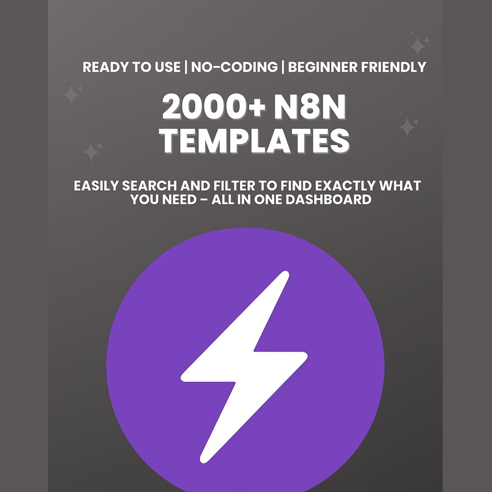 2000+ N8N Automation Templates – No-Code JSON Workflows Toolkit