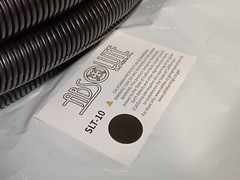 Absolute USA SLT-10 one inch by 100 feet split loom tube, grey, as shown