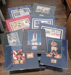 $$$ – POSTAGE STAMP ART – BUSINESS & COMPLETE INVENTORY – $$$ MAKE AN OFFER $$$
