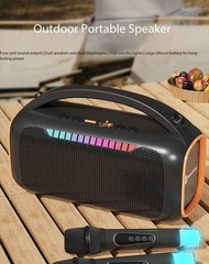 Outdoor Microphone and Speaker All-in-One Wireless Bass Bluetooth Speaker