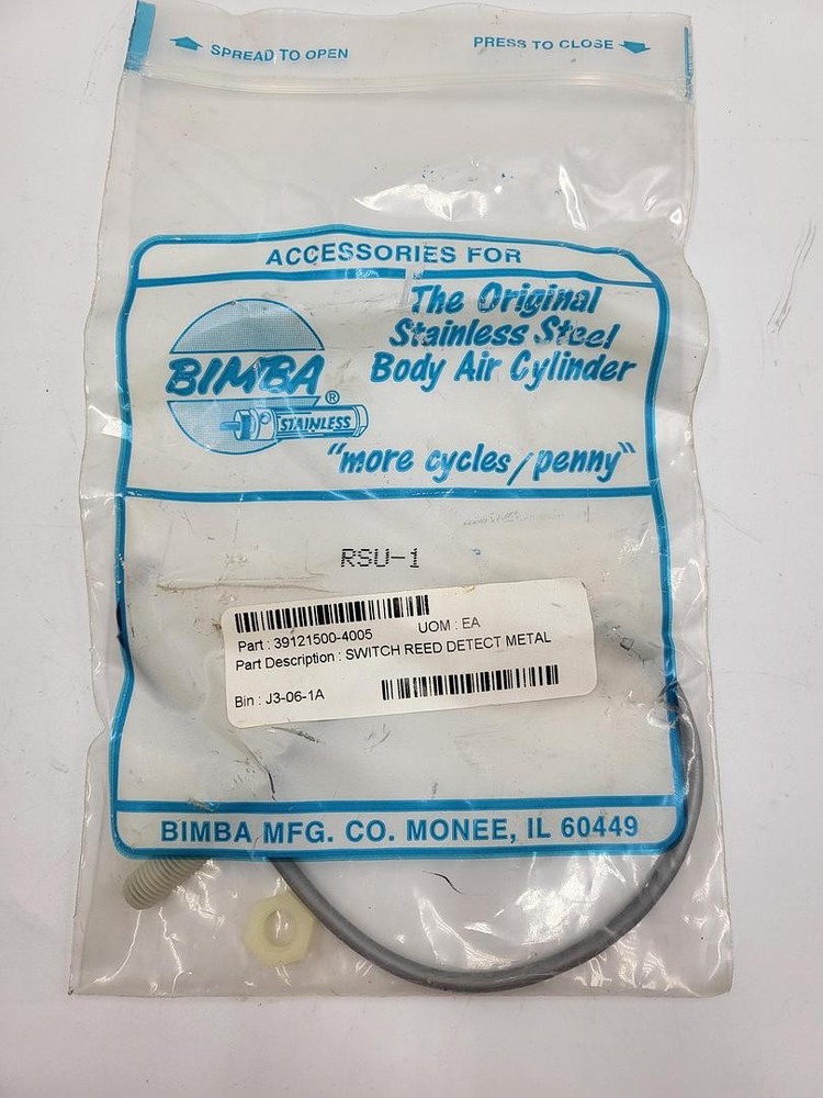 BIMBA 39121500-4005 RSU-1-QCX Reed Sensor, M8 Quick Connect