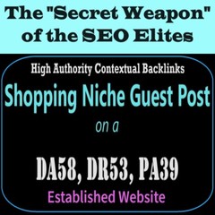 Premium SEO Guest Post on my DA50+ Shopping Blog with Dofollow backlink
