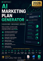 AI Marketing Plan Generator 2026 | Marketing Strategy Template | ChatGPT Prompts