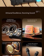 Outdoor Microphone and Speaker All-in-One Wireless Bass Bluetooth Speaker