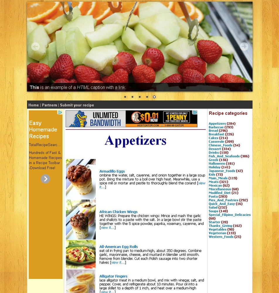 Cooking Recipe Website with 40,000+ recipes included + Free Hosting