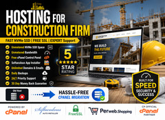 Hosting for Construction Firm – 🏗️ Free SSL, Fast SSD & Emails | Just $14.99/Yr