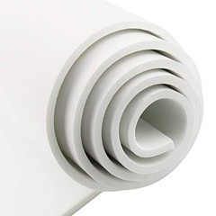 Neoprene Foam Insulation Sheet 1/4″ Thick Adhesive Rubber Roll Soundproof White