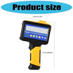 Handhelds Inkjet Printers 12.7mm BarBatchCode Date Number Jet Inkjet Printers