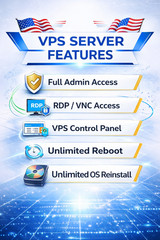 USA Windows VPS RDP Server 4GB RAM 300GB SSD 1 Year Fast Remote Desktop Hosting