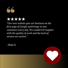 Website Design, Optimized, Mobile Friendly, Online Review Management Included