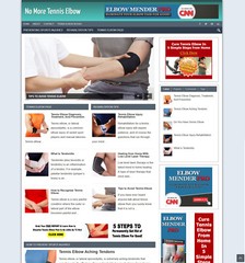 Turnkey Tennis Elbow Treatment Blog Website + Free Installation