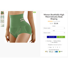 Women Body Shapers Store, DropShipping Affiliate Website, Free Hosting+Products