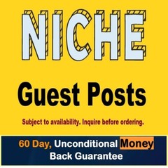 4 NICHE SPECIFIC Guest Posts (POWERFUL SEO Backlinks /Inquire for availability)