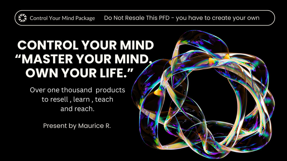 🌟MENTAL MASTERY CONTROL YOUR OWN MIND PLR PRODUCTS 2026 ASSET VAULT⭐