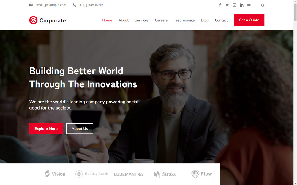 DFY Corporate WordPress Theme+free Install