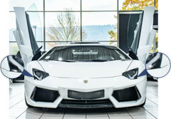 FIT TO LAMBORGHINI AVENTADOR WASHER HEADLIGHT NOZZLE COVER BUMPER LID L470955275