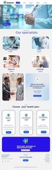 Healthcare Landing Page Template | Medical Website UI | Responsive Design.