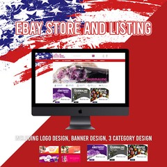 Ebay Design Store & Listing Template 2024 Responsive With FREE LOGO DESIGN, TEAL