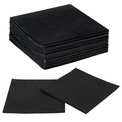22 Pcs Adhesive Foam Padding 4×4 Inch Black Self Stick Neoprene Rubber Sheets