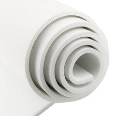 Neoprene Foam Insulation Sheet 1/4″ Thick Adhesive Rubber Roll Soundproof White