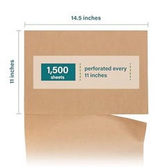 1500 Brown Packing Paper Sheets 14.5×11 Kraft Moving Shipping Void Fill Elementr