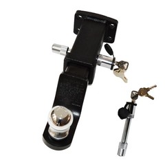 Car Trailer Receiver Hitch Ball Tow Hook Trailer Lock Arm 4″ Long Gage Length