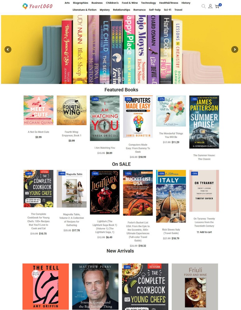 Books Store – AutoPilot Dropshipping / Affiliate Website + Shopping Cart
