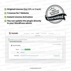 🥷 Stackable Pro Official License ‒ Lifetime / 1-Year