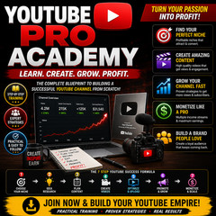 YouTube Pro Academy Success Blueprint Monetization Course Digital Download