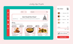 Food Ordering Landing Page Template | Restaurant Website Design | Online Deliver