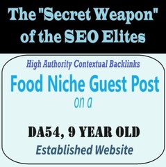 Premium SEO Guest Post on my DA50+ Food Blog with Dofollow backlink