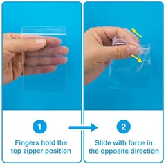 400pcs Clear Resealable Zip Bags 3 x 4 Inch 2 Mil Plastic Jewelry Storage Pouche