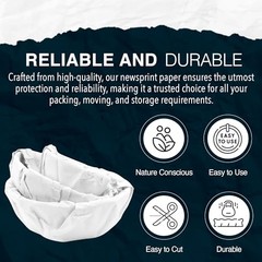 100 Sheets Packing Paper 13×12 Inch Moving Supplies for Fragile Items Glassware
