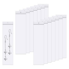 100 Clear Zipper Bags 2 x 8 Inch Resealable Plastic Poly Storage Jewelry Craft