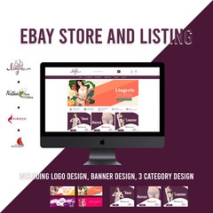 eBay Store Design Template Shop Custom Mobile Responsive, NEW DESIGN, FREE LOGO