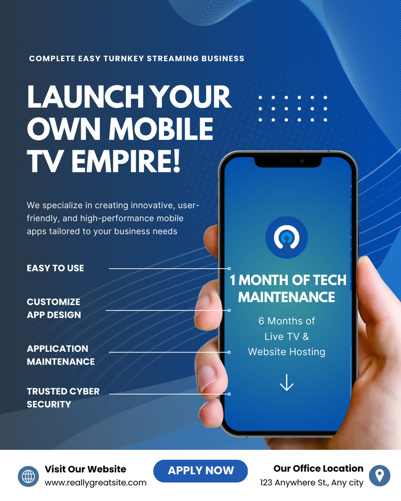 Launch Your Own Mobile TV Empire! Complete Easy Turnkey Streaming Business