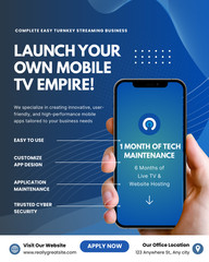 Launch Your Own Mobile TV Empire! Complete Easy Turnkey Streaming Business
