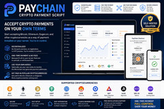 PayChain – Crypto Payment Gateway PHP Project | BTC ETH USDT DOGE | Self-Hosted