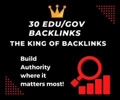 30 EDU/GOV Backlinks – King of all backlinks